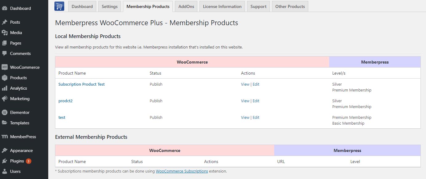 Memberpress WooCommerce Plus - Membership Products Creation
