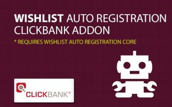 Wishlist Auto Registration Clickbank AddOn
