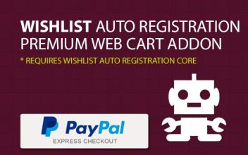 Wishlist Auto Registration for PayPal Express (Payment Gateway AddOn)