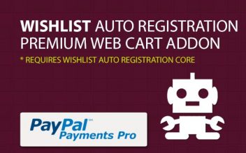 Wishlist Auto Registration for PayPal Pro (Payment Gateway AddOn)