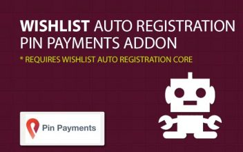 Wishlist Auto Registration Pin Payments
