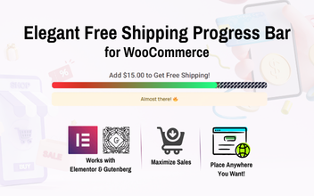 Elegant Free Shipping Progress Bar for WooCommerce - Competible with Elementor and Gutenberg