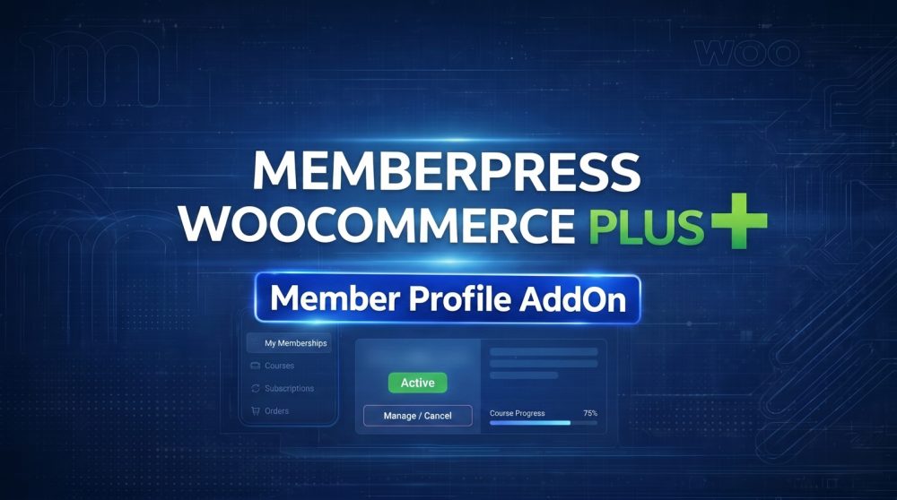 MemberPress WooCommerce Plus - Member Profile AddOn