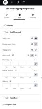 Elegant Free Shipping Progress Bar for WooCommerce Elementor Widget - Not Reached Free Shipping Text Settings