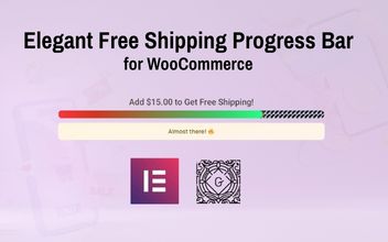 Elegant Free Shipping Progress Bar for WooCommerce & Elementor and Gutenberg