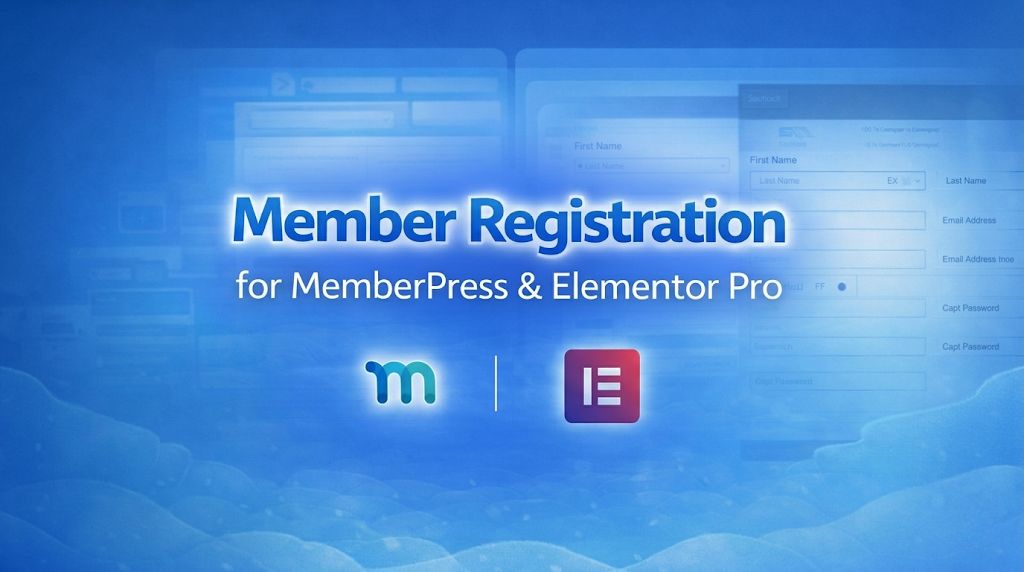 Member Registration for MemberPress & Elementor Pro - Complete MemberPress Elementor Pro Integration