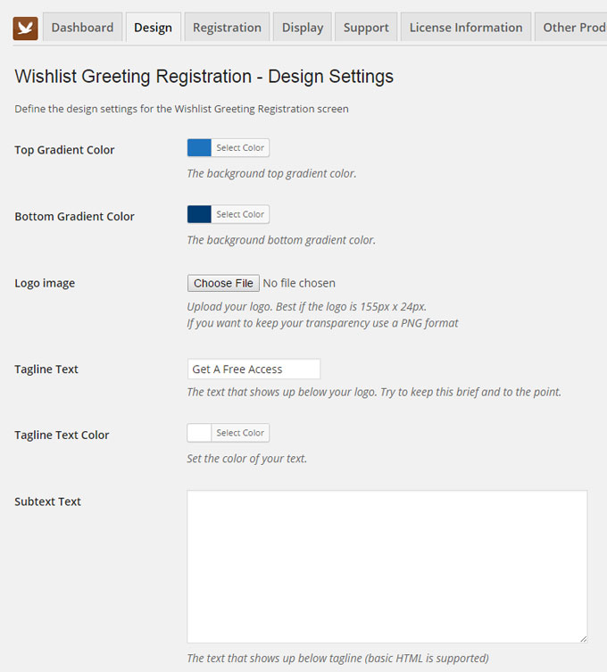 wishlist-greeting-registration-design-tab