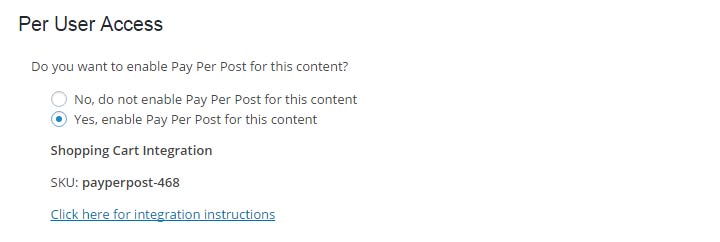 Step #2: Define Wishlist Member settings inside the relevant custom post type