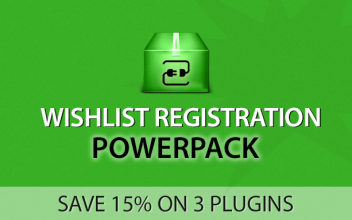 Wishlist Registration Powerpack